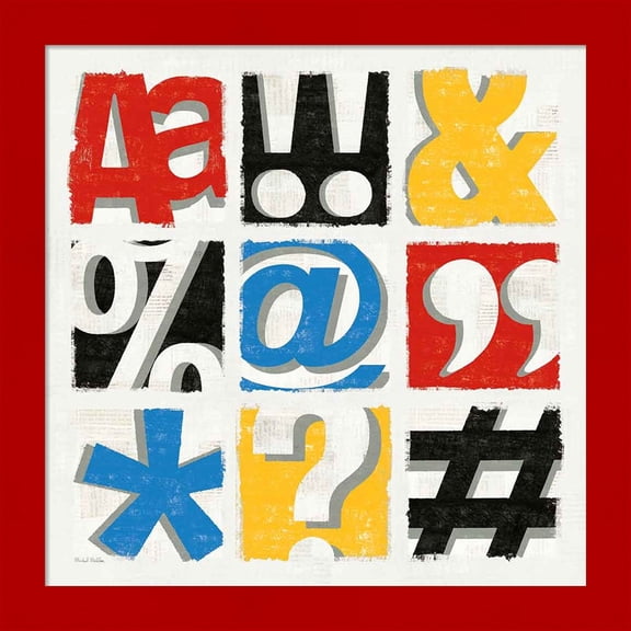 Great Art Now Bold Statement Vintage by Michael Mullan, Framed Wall Art, 14W x 14H
