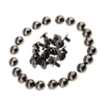thumbnail image 1 of 20 Pieces Mushroom Dome Rivets Studs Spikes for Leather Buttons Rivets Leathercrafts accessories Craft Bag 8mm gray, 1 of 9