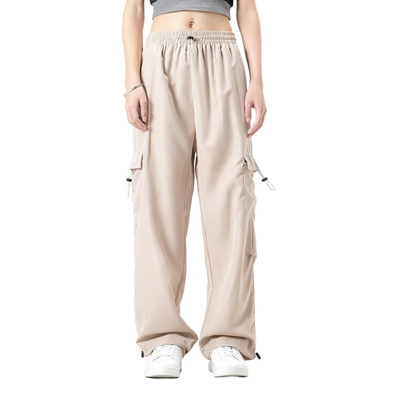 CYiJun Cargo Pants for Women High Waisted Comfy Baggy Wide Leg Work Casual Pants