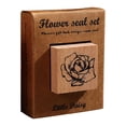thumbnail image 2 of WRKEKC Clearance Flower Ritual Seals Flowers And Rites Collection Decorative Hand Tent Seals Vintage Wood Children's Seals Plant Flower And Grass Material Printing And Painting, 2 of 3