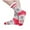 Watermelon Red, variant on ZACPNCV Men and Women Socks Winter Warm Soft Thick Comfy Fleece Lined Non Slip Home Socks Black Free Size