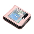 thumbnail image 2 of TECH CIRCLE for Samsung Galaxy Z Flip 5 Case 6.7" 2023, PU Leather Protective Phone Case with Credit Card Holder Slot, Lightweight Durable Cute Butterfly Cover with Lanyard for Women Men, Rosegold, 2 of 4