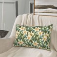 thumbnail image 5 of Pofeuu Lilies Flowers Print Polyester Microfiber Plush Pillowcases, Super Soft and Cozy Pillow Case Covers with Envelop Closure（Pillow core not included）-14"x20", 5 of 6