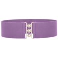 thumbnail image 4 of Wide Waist Elasticated Woman Belt Purple One Size, 4 of 5
