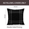 thumbnail image 2 of LALILO Throw Pillow Covers Lumberjack Black And White Trendy Cushion Cover 18" x 18", 2636 Pack, 2 of 6