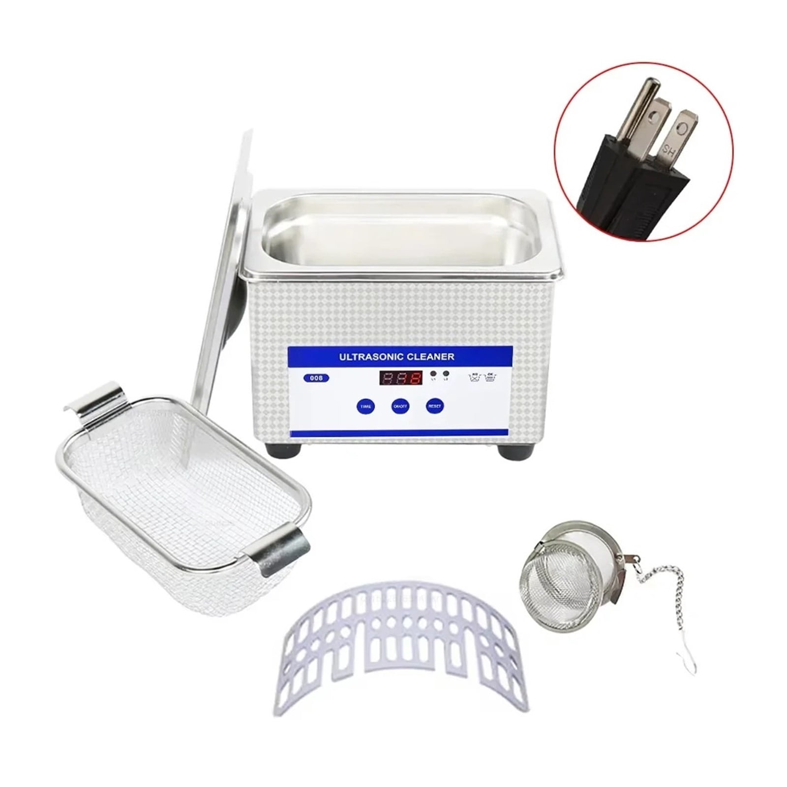 Ultrasonic Cleaner Ultrasound Glasses Jewelry Cleaner 40KH High Frequency Ultrasonic Washing Bath for Glasses Jewelry Cleaning