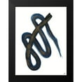 thumbnail image 2 of Lee, Judson 12x14 Black Modern Framed Museum Art Print Titled - Blue Script I, 2 of 5