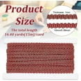 thumbnail image 5 of 16.4 Yard Gimp Braid Trim 0.4Inch Red Trim Polyester Woven Fabric Trim Lace Trim Upholstery Trim for Process Sewing and DIY Crafts Upholstery Curtain Slipcover Decoration, 5 of 9