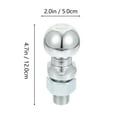 thumbnail image 2 of Niceauty Silver Round Tow Ball 1Set for Towing and Road Rescuing Chrome Plated Galvanized Trailer Coupler Parts, 2 of 8