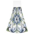 thumbnail image 7 of Yayeee Kitchen Hanging Hand Towels Set of 2 with Loop Bathroom Absorbent Tie Towel, Green Floral, 7 of 7