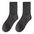 thumbnail image 1 of Calcetines Prolriy Crew para mujer, calcetines de color liso, de tubo medio, para otoño e invierno, calcetines largos de algodón puro para mujer, 1 of 2