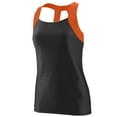 thumbnail image 1 of Ladies Jazzy Open Back Tank 2Xl Black/Orange, 1 of 2