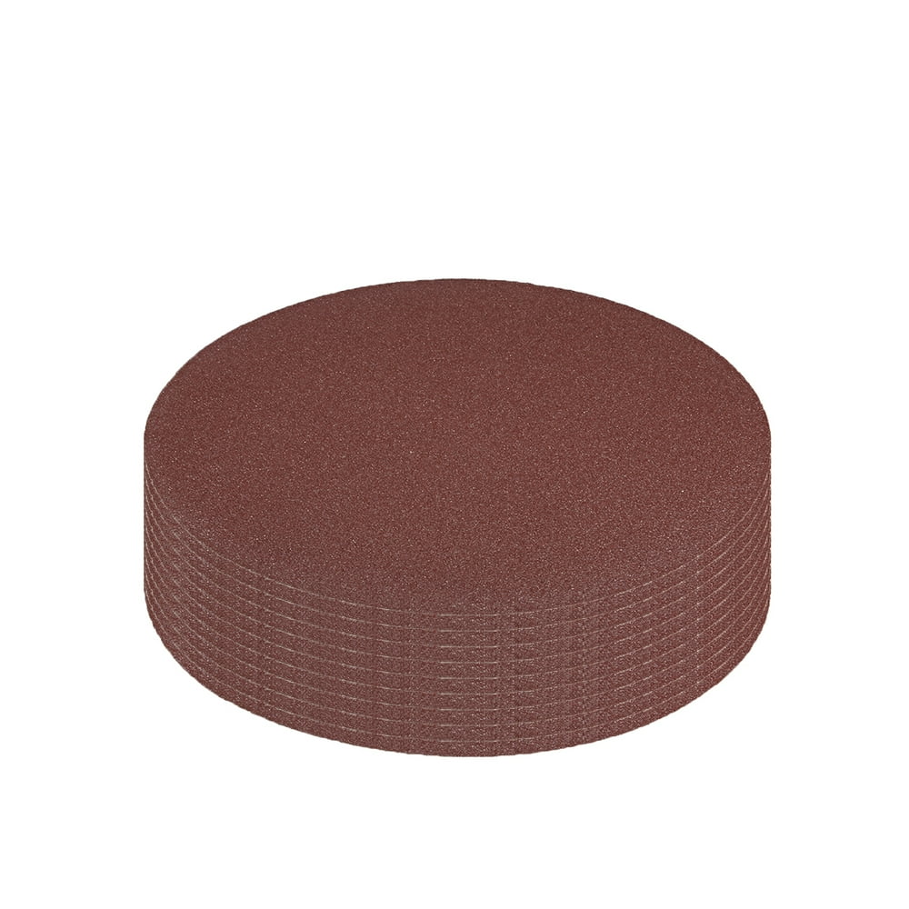 10Pcs 9 Inch Hook and Loop Sanding Disc 80 Grits Flocking Sandpaper