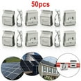thumbnail image 1 of 50Pcs Edge Clip Solar PV Cable Value Cable Tie Stainless Steel, 1 of 8
