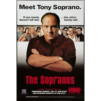 Sopranos Poster 24inx36in (61cm x 91cm) Art Poster 24x36 Multi-Color Square Adults Western Graphic