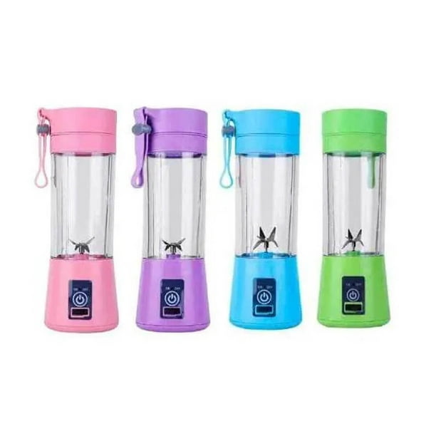 Mini Vaso Licuadora Importación Recargable Azul