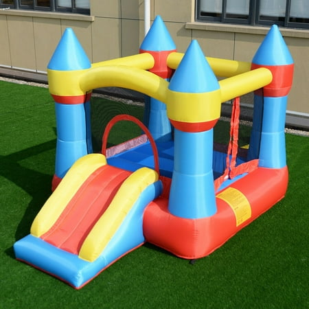 Inflatable Mighty Bounce House Jumper Castle Moonwalk Slide Without (Best Shoes To Moonwalk In)
