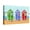 Canvas, variant on Art.com Beach Huts Art Print by Peter Adderley, 18" x 12"