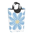 thumbnail image 2 of XMXT Large Collapsible Laundry Hamper, Blue Petal Pattern Laundry Basket with Aluminum Handle, 50L Blue, 2 of 7