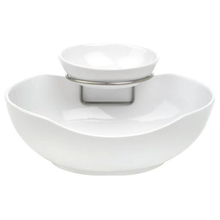 Anchor 3 Piece Tiered Serving - Serving Bowl, Bowl Rack - Ceramic Bowl, Bronze Rack