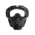 thumbnail image 1 of Motorcycle Goggles Detachable Skull Mask Wind Proof Lens Full Face Mask Safety Sports Riding H3N8, 1 of 7