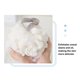 thumbnail image 5 of Billuyoard Bolas de baño Malla Cuerpo Esponja Toalla Resistencia al soplo Limpiador Espuma Frotar Lavar Productos para la piel Suministros Juegos de accesorios de baño Rosa Billuyoard  HA080199-01, 5 of 6