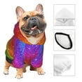 thumbnail image 4 of Bingfone Rainbow Glitter Dog Clothes Hoodie, Pet Winter Coat,Puppy Sweatshirts For Small Dogs Boy Girl,Suitable For All Breeds-X-Small, 4 of 9