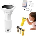 thumbnail image 1 of Microscope Toy, Magnifier, 2" IPS Screen 1000x Handheld Digital Microscopes HD, Pocket Portable Microscopes for Children (White), 1 of 8