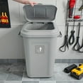 thumbnail image 4 of Large capacity plastic trash can with lid for odor prevention, suitable for households,kitchens, bedrooms,bathrooms,offices,etc,, 4 of 8