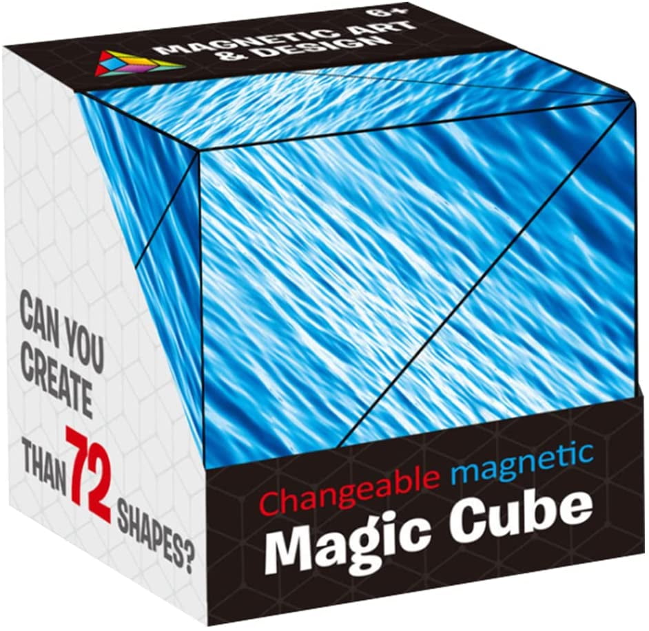 3D Magnetic Cube Variety Changeable Anti-Stress Puzzles Mind Game Adult Kids Toy 