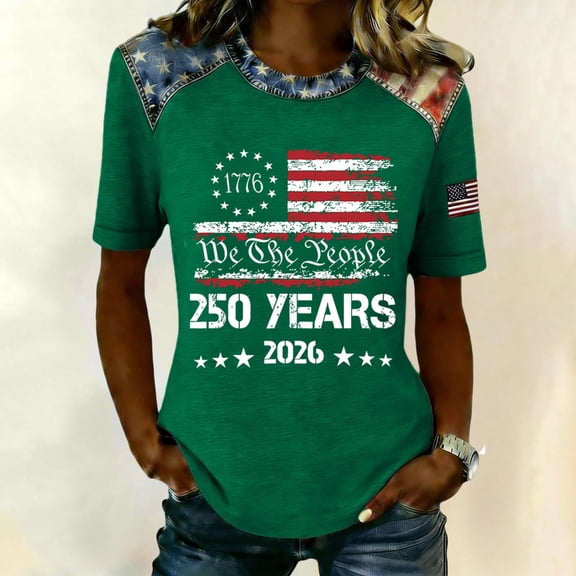 250 Anniversary USA Shirt Women 250Th Anniversary Tshirt 1776-2026 Patriotic Shirts American Flag Eagle Tops