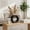 Black, variant on Decorative Ceramic Vase for Living Room Decor - Donut Style Flower Vase for Bedroom Nightstand, House, or Office Decor - Home Decor Accent for Console Table and Kitchen Counter - 5", Blue