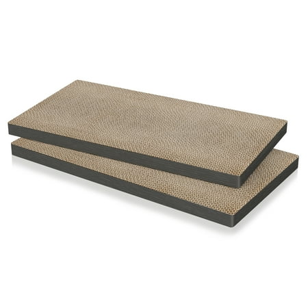 UPC: 0819767017516 | Way Basics Premium Cat Scratcher 2 Pack  Charcoal Black