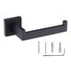 thumbnail image 4 of Soporte y de rollo de papel higiénico de acero inoxidable para baño montado en prueba de herrumbre Negro Baoblaze Portarrollos cuadrado, 4 of 8