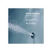 ANZZI Jetted Whirlpool Bathtub Drain Leni, Freestanding Soaking Tub with Reversible 5.9 ft. White