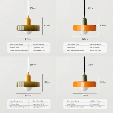 

FPWNGL Warmly Glowing Gorgeous and Elegant Single Lamp Nordic Glass Pendant Light - Stunning Vibrant Sweet Candy Color - Perfect for Indoor Decorative Fixtures - Creates a Cozy and Inviti