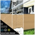 thumbnail image 3 of Boen Privacy Fence Screen 8' x 50' Beige, 85% Privacy, Reinforced Eyelets, 3 of 9