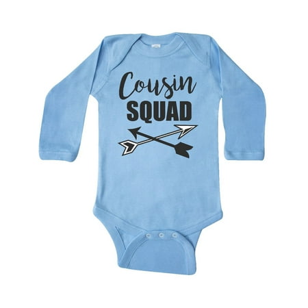 

Inktastic Cousin Squad with Arrows Gift Baby Boy or Baby Girl Long Sleeve Bodysuit