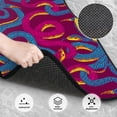 thumbnail image 3 of Honeii Colorful Snake Print Car Foot Mat Four-Piece Set - Front & Rear Universal Car Floor Mats for SUVs, Trucks, Sedans, 3 of 7