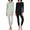 Set 1, variant on 4 Piece: Womens Thermal Underwear Set - Thermal Underwear for Women Fleece Lined Top & Bottom Long Johns