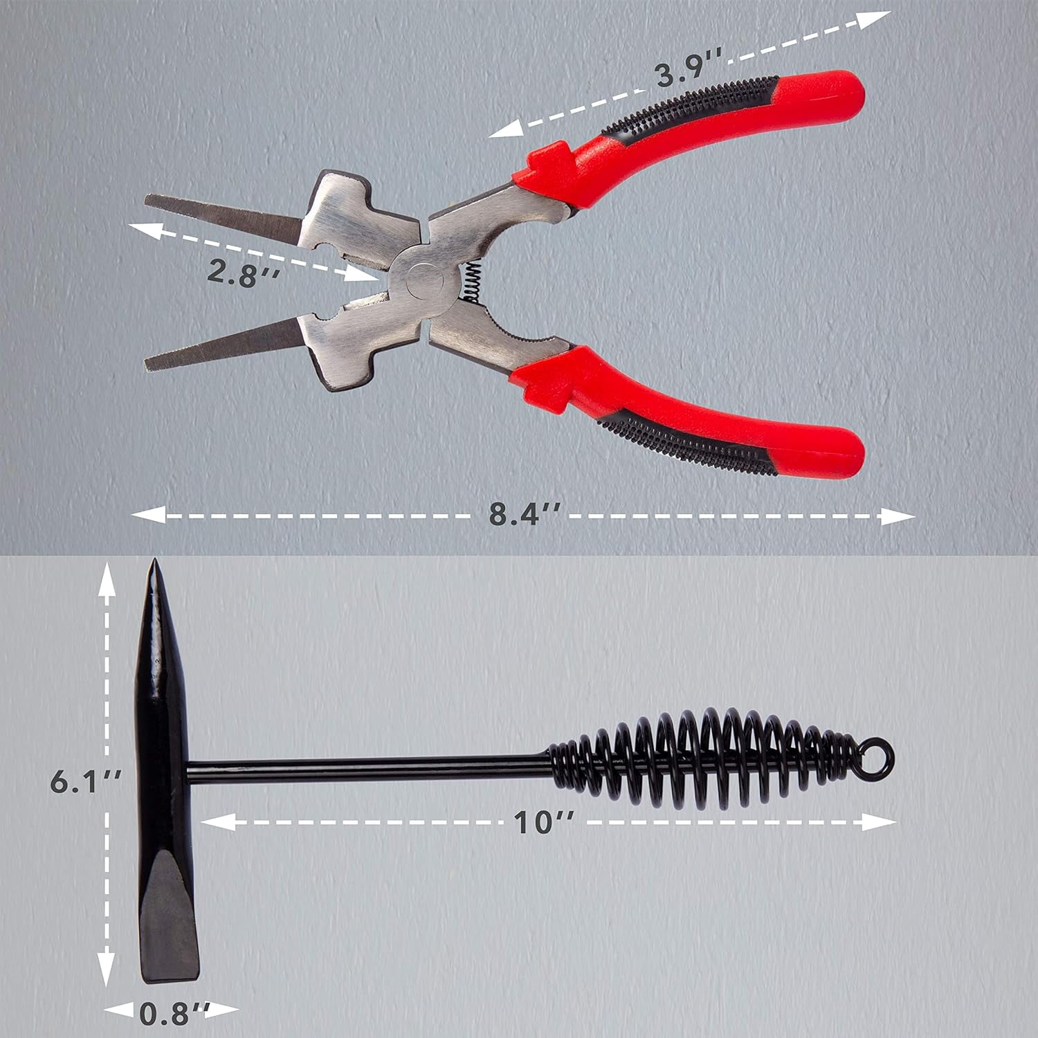 Welding Tools Set, 8" MIG Welding Pliers with Welding Chipping Hammer, Wire Brush and Storage Case