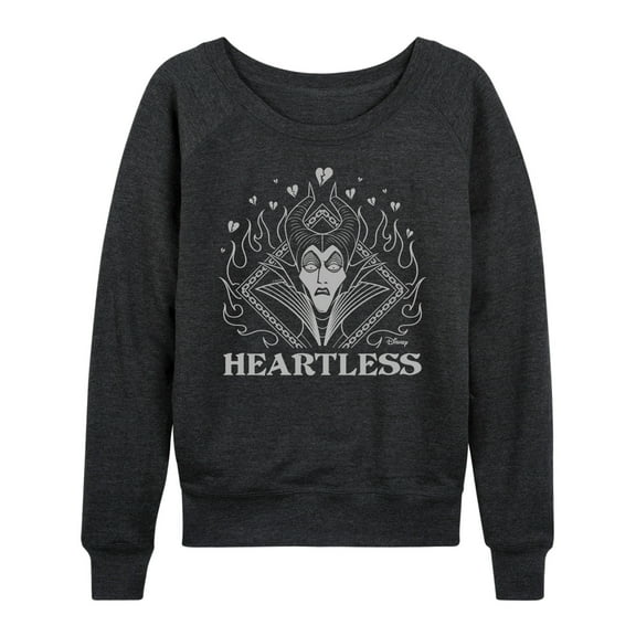 Disney Villains - Maleficent Heartless - Women's Lightweight French Terry Long Sleeve Shirt