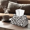 thumbnail image 4 of ZUXONGSY Cow Print Tissue Box Cover 2 Packs Rectangular PU Long Tissue Box Cover with Snap Button Tissue Box Holder for Kitchen Easy to Clean Tissue Case Bag Organizer for Women Friends, 4 of 7