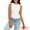 White, variant on DARING DIVA Women's Summer Ribbed High Neck Casual Basic Tank Tops S White