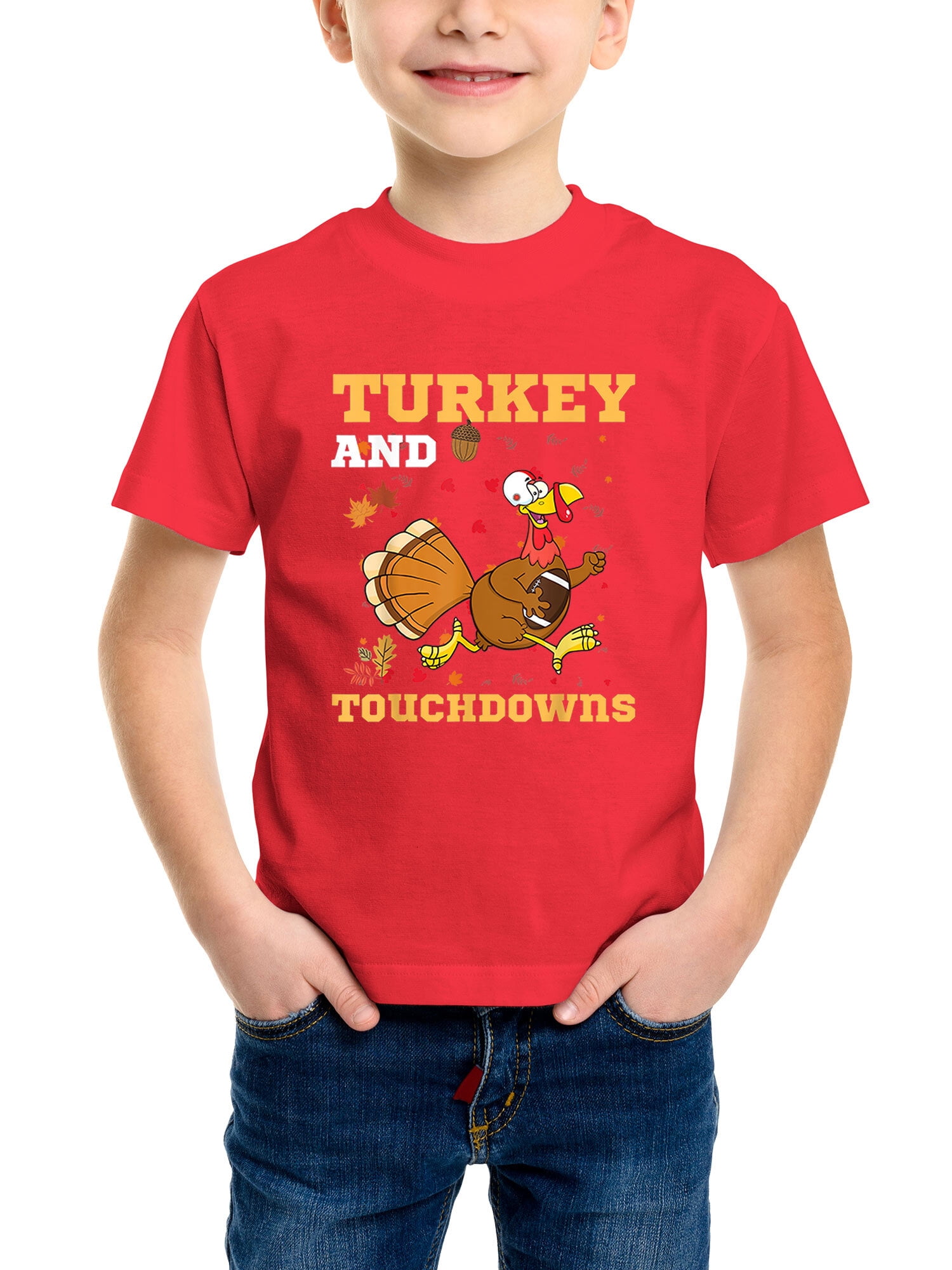 TURKEY AND TOUCHDOWNS FALL BABY GIRL CLOTHES FOOTBALL BABY GIRL BODYSUIT OR T-SHIRT