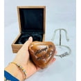 thumbnail image 2 of Wooden Heart Urn Keepsake Cremation Urn for Human pet Ashes Handcrafted Urn Heart Shaped - Perfect for Adults & Infants with Wooden Box & Stand 3 inch (Always in My Heart), 2 of 5