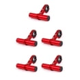 thumbnail image 1 of Eigraketly Extensor de manillar de bicicleta, soporte de extensión, estante de montaje, abrazadera única, rojo Einzelschelle Rot 5piezas Eigraketly CBP221672, 1 of 6