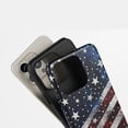 thumbnail image 4 of American Flag For All iPhone Series Protective Phone Case Distressed Glitter Red White Blue, 4 of 7