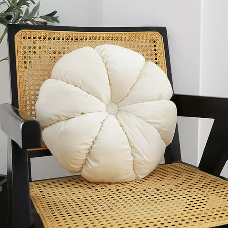

Dpkshia Thanksgiving Decorations Cushion Eight Petal Pumpkin Pillow Futuan Pleated Sofa Cushion Office Chair Cushion Window Cushion Not Easy to Deform Pumpkin Decor Home Decor Clearance White