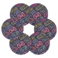 thumbnail image 2 of Gaming Machines Multicoloured 6 Pcs Drink Coasters with Holder Absorbent Coasters Woven Coasters for Drinks Table Desk Protection Home Decor, 2 of 7